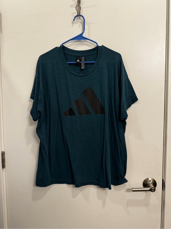adidas Tops - adidas Women's Teal Short Sleeve Logo Tee